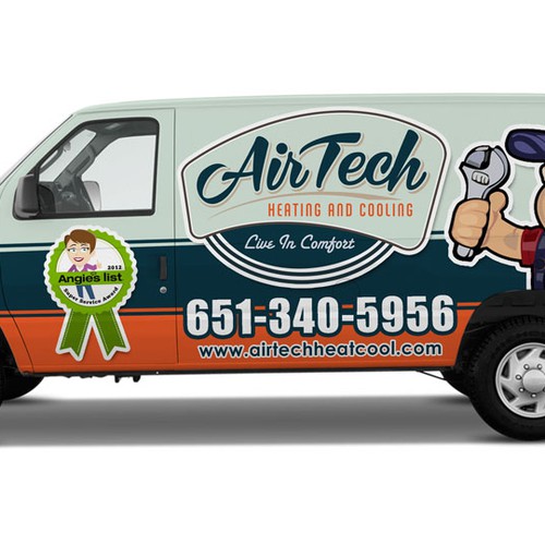 Create the next signage for Airtech heating and cooling Design por Ironhide!