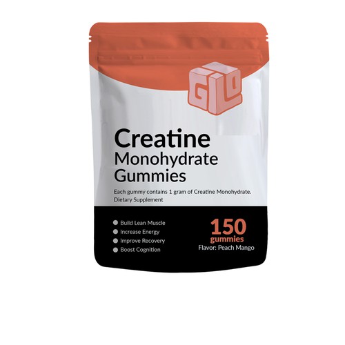 Bag Design for Creatine Monohydrate Gummy brand Design by Studio C7