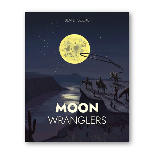 Designs | Moon Wranglers | Book cover contest