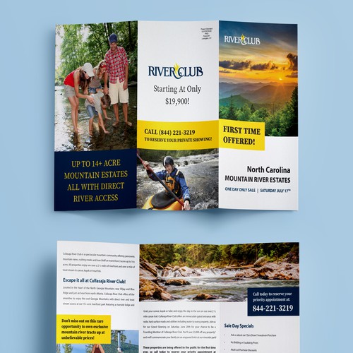 North Carolina River Community Event Flyer Design by Maia & Stefan Pulciu