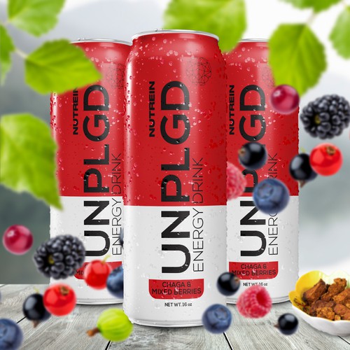 NEW ENERGY DRINK Design by Aleina Co.