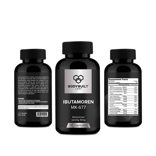 Bodybuilt Labs Supplement Labels Product label contest