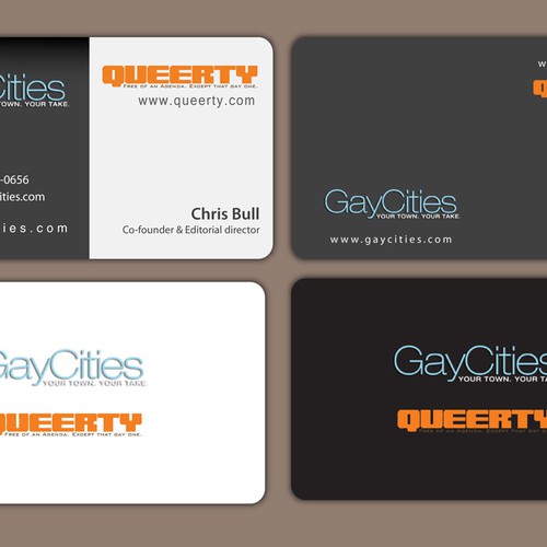 Create new business card design for GayCities, Inc., which runs Queerty.com and GayCities.com,  Design von Zewal