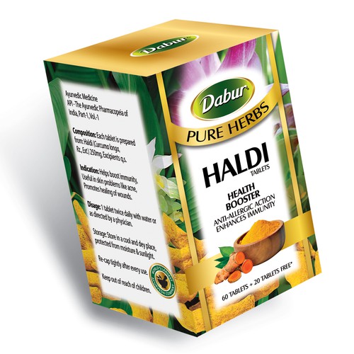 Premiumising Dabur's Pure Herbs range Design by Debdutta*