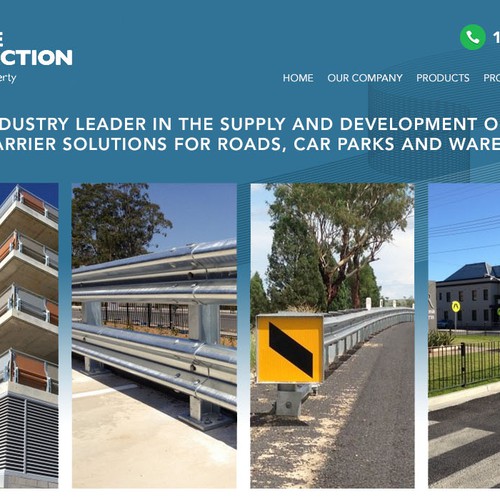 Web banner for company that manufactures road and car park barriers Design by ChickenDinner