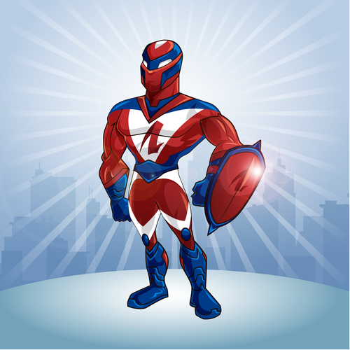 Design an Awesome Superhero Mascot for Insurance Firm Design by fredostyle