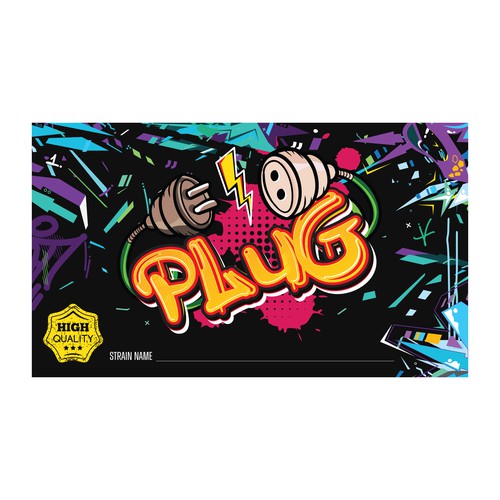 Design an urban looking label for a cannabis street brand that specializes in bulk flower sales Design by Mulyana D-Zign