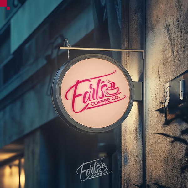 Earls Coffee concept logo