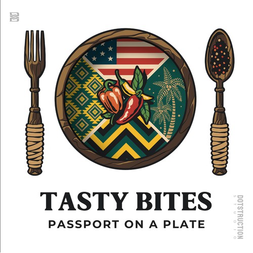 Design di Design a Bold, Soulful Logo for Tasty Bites – Caribbean Meets Southern Comfort di Dotstruction Studio