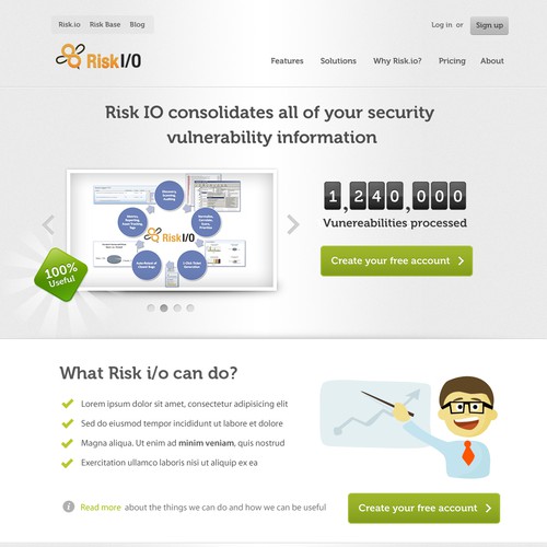 RiskIO needs a new website design Design by blanker