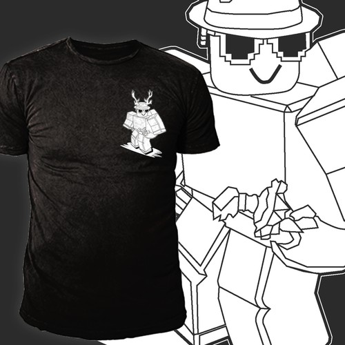 Roblox Character Sketch T Shirt Contest 99designs - roblox character sketch roblox