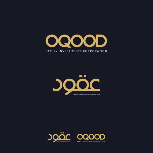 Oqood branding project - Arabic and English text version logo Design by Brandbug