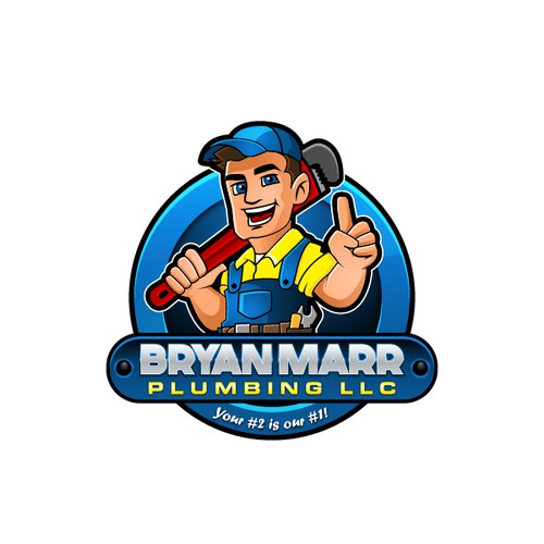 Help Bryan Marr Plumbing modernize their current logo Design by Deezign Depot