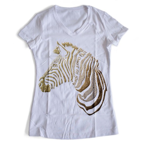 Classy Zebra t-shirt design for zoos / safari parks Design by Athar82