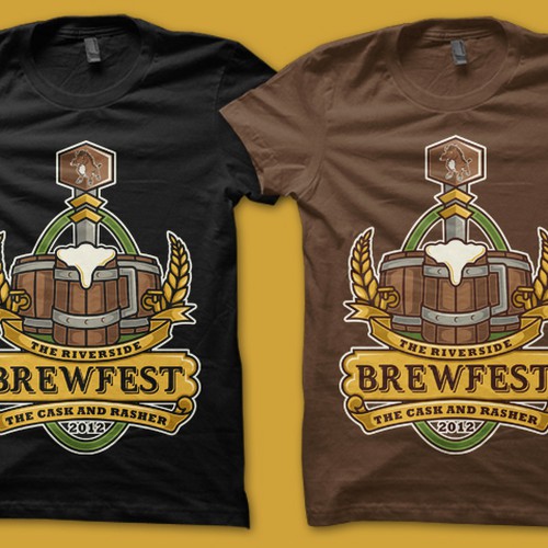 Create the next t-shirt design for The Cask & Rasher Design by Mock