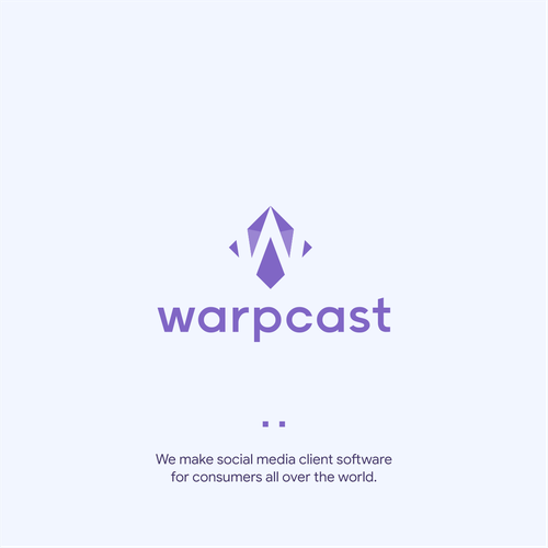 Warpcast logo Design von Petros_SP