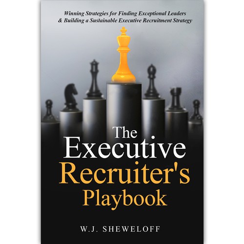 Business book cover design for creating executive search rock stars (1st of 3 books) Design by ink.sharia