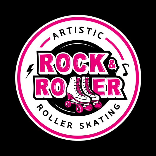 Create an friendly artistic roller skate logo for t-shirt and gadgets