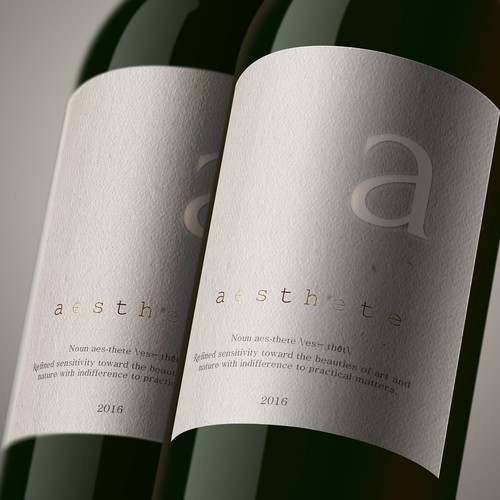 Minimalistic wine label needed Design by Mida Strasni