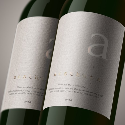 Minimalistic wine label needed Réalisé par Mida Strasni