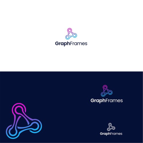 GraphFrames Logo - an open-source software project for big data networks Design by BAdesign