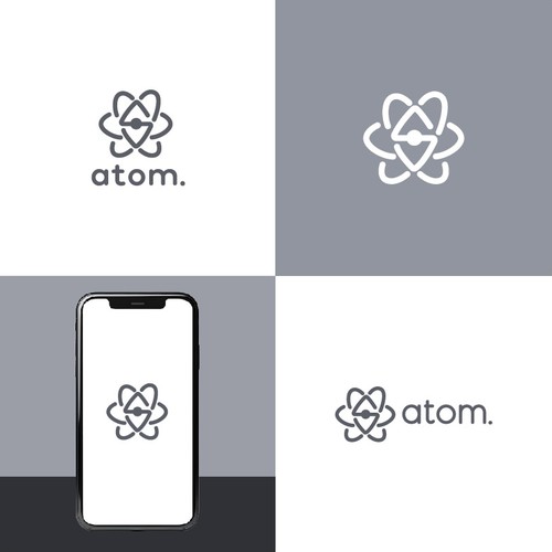 Create Atom Symbol In Shape of Letter "S" Design von Design.artz Studio