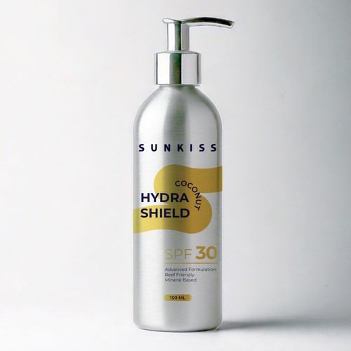 Luxury Sunscreen Label Design by Yachi Studio