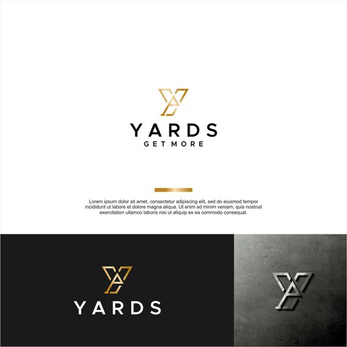 Yards golfing app logo Design by GengRaharjo