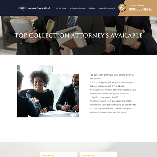 Debt Collection Website Design by Ilmash Network
