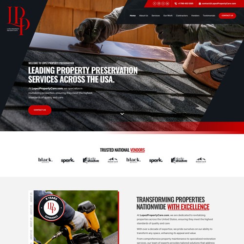 Design a Modern Property Preservation Website Company Design by keilaMaria