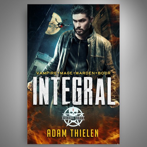 Create an irresistible cover for a fantasy cyberpunk novel (book 1 of 4) Design by CirceCorp