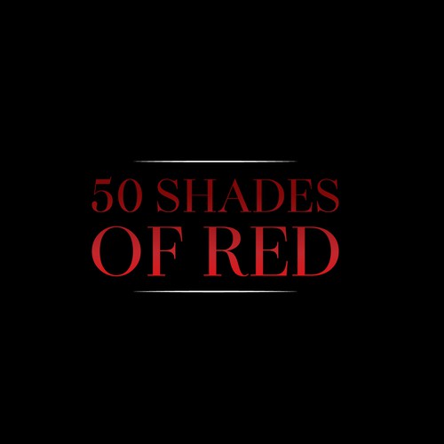 Logo for "50 Shades of Red" themed party Design by Grey Crow™