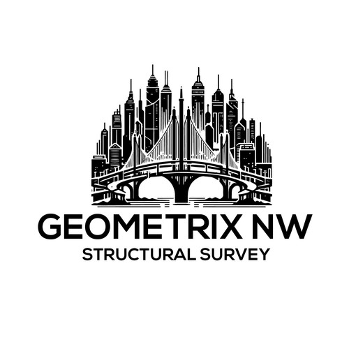 Bridge Construction Logo for Geometrix NW Design by oceandesign