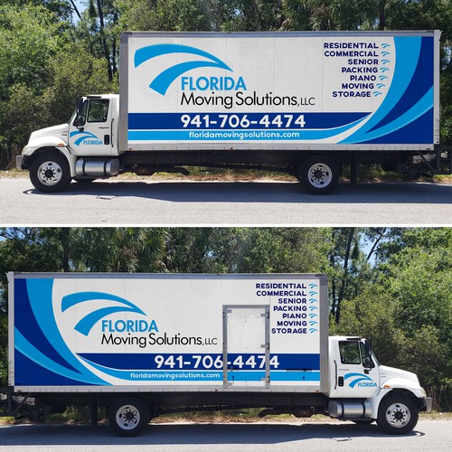 Moving Company Box Truck Wrap Design by ssrihayak