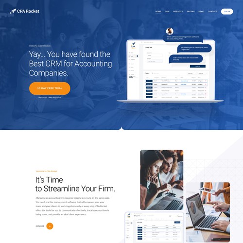 Website Design for our Accounting CRM Software Design von keilaMaria