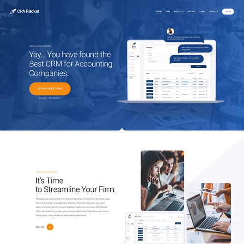 Website Design for our Accounting CRM Software Design by keilaMaria
