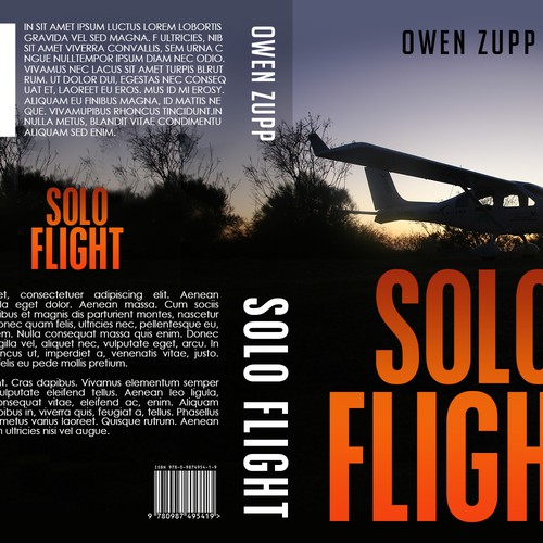 Solo Flight. Design an awesome book cover that captures the adventure of flight. Design by PRINCY103