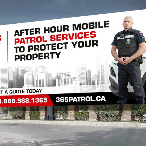 I need a billboard design for a Security Guard Company Design by Deep@rt