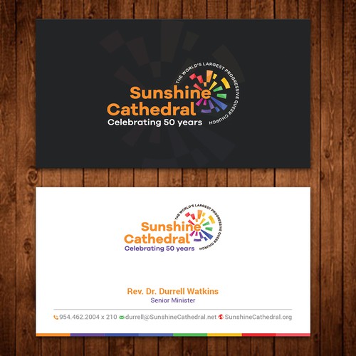 Business Card for Growing Progressing LGBTQ Church Design by ™SF_Design™