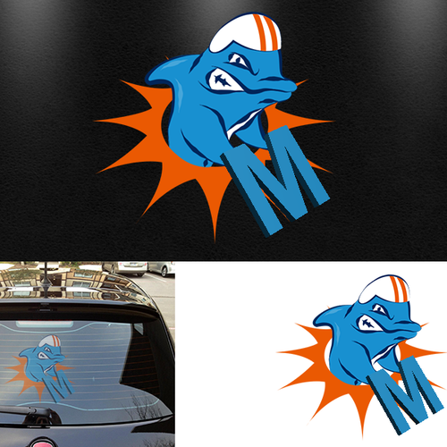 99designs community contest: Help the Miami Dolphins NFL team re-design its logo!-ontwerp door 411Designs