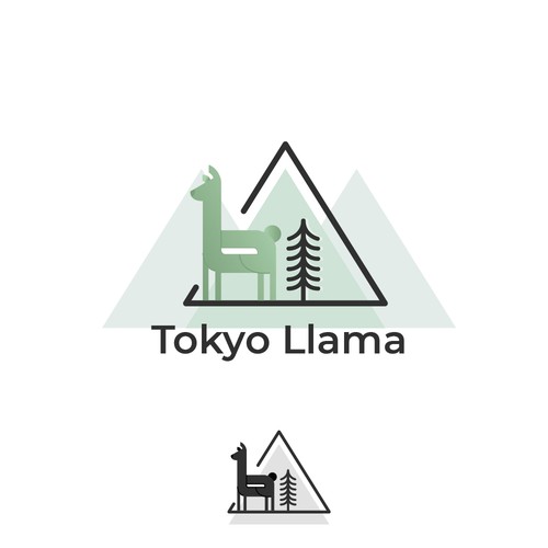 Outdoor brand logo for popular YouTube channel, Tokyo Llama Diseño de AyushiG