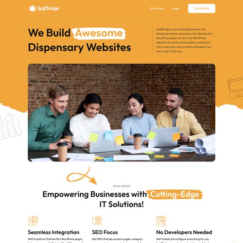 LeafBridge Homepage Re-Design Contest! Design by MercClass