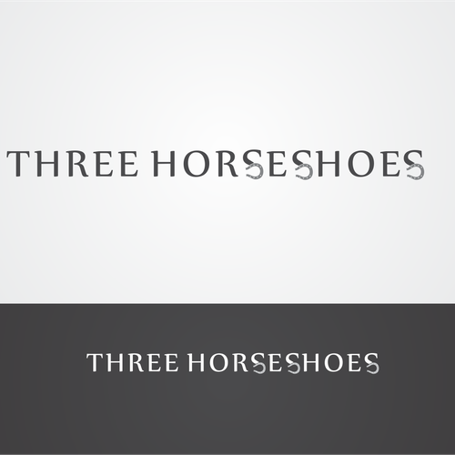 logo for Three Horseshoes Design by zetaxc