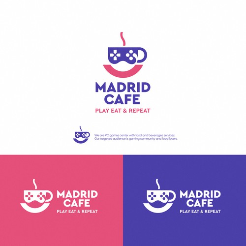Logo for Madrid Cafe & Games Design by azarnov