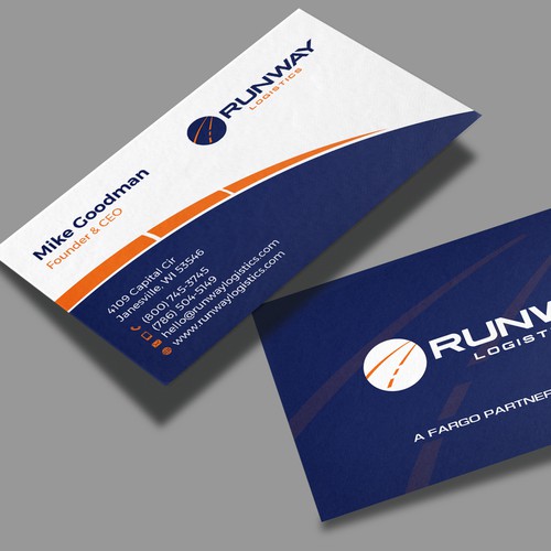 Design di Runway Logistics Business Card di Muaz™