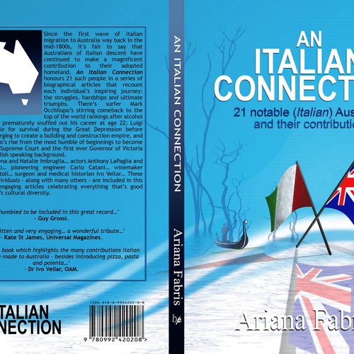 An Italian Connection: book cover design Diseño de CANDesigner