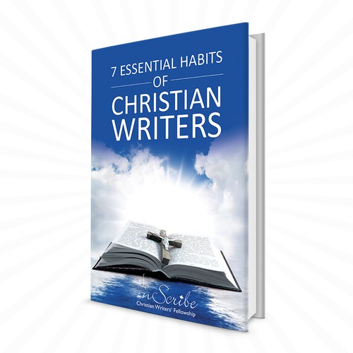 Create a captivating book cover for anthology, 7 Essential Habits of Christian Writers Design by Mila.