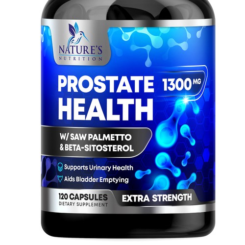 Nature's Nutrition needs a Men's Prostate Health product label Design by rembrandtjurin