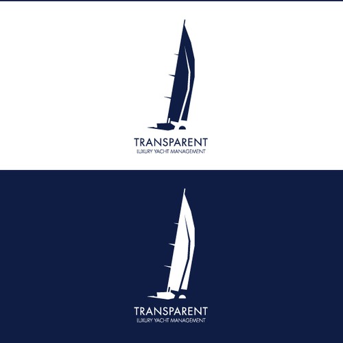 logo for TRANSPARENT Luxury Yacht Management Design by studioMK