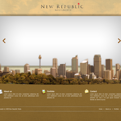 Media Companies New Design. PSD Only! Design by Will Haynes